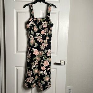 Love for humanity floral tank midi dress